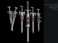 ACC-25-Sheaths 6-7inch (LHGMX88GK) by Strangefate ACC-25-Sheaths 6-7inch by Strangefate on Shapeways