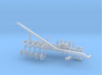 1/64 710 5 Bottom Plow Kit (AHM9DB9GC) by harvester8501/64 710 5 Bottom Plow Kit by harvester850 on Shapeways