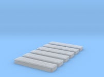 DBS 975 - 6 Stück (1100mm) 1/87 (MRBS49VRH) by WeserModellbau DBS 975 - 6 Stück (1100mm) 1/87 by WeserModellbau on Shapeways