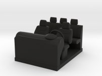 1/64 ford f250 interior  (HDH5VZXN9) by georgiaboy83 1/64 ford f250 interior  by georgiaboy83 on Shapeways