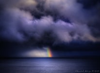 ID:700015 - Wallpaper Abyss  Rainbow and Dark Cloud HD Wallpaper | Background Image | 2334x1701 | ID:700015