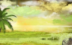 ID:402007 - Wallpaper Abyss  Lime-Sherbert Moonrise Wallpaper and Background Image | 1280x800 | ID:402007