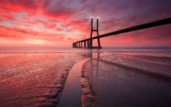 ID:700055 - Wallpaper Abyss  Bridge at Sunset HD Wallpaper | Background Image | 1920x1200 | ID:700055