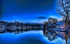 ID:700166 - Wallpaper Abyss  House on Winter Lake Wallpaper and Background Image | 1680x1050 | ID:700166