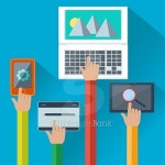 Mobile and web apps concept for digital devices 이미지 (a10765926) - 게티이미지뱅크