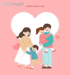 가족 일러스트 이미지 - 게티이미지뱅크