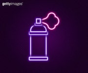 Set line RGB and CMYK color mixing, Paint bucket, Painting the house, spray can, Spray nozzle cap and brush icon. Vector (1364598788)... 