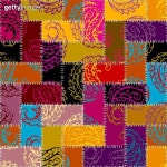 Patchwork textile pattern. Seamless quilting design background. (1405635822) - 게티이미지뱅크