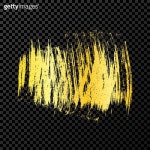 Gold brush stroke on dark transparent background (1473585445) 일러스트, 무료 일러스트 - 게티이미지뱅크