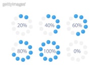 Horizontal progress infographic chart design template set for dark theme (1454201074) - 게티이미지뱅크