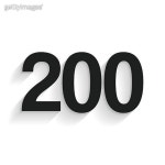 숫자200 이미지 - 게티이미지뱅크
