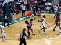 Cheerleader Ejected After Confronting Player On The Court During CBB Game