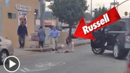 Russell Brand -- Homeless Man Trash Picker-Upper [VIDEO]