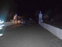 Taylor Swift -- Stolen Car Crashes into Home