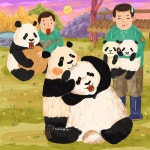 더쿠 - 바오가족 추석 팬아트.jpg