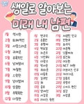 더쿠 - 생일로 알아보는 미래 내 남편