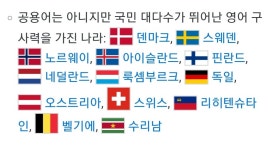 더쿠 - 영어가 제1의 외국어,공용어가 아니지만 국민 대다수 영어 실력이 뛰어난 나라