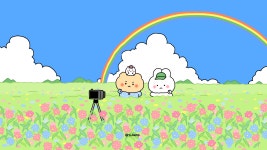 더쿠 - [망그러진 곰] 부앙이들아. 9월 달력을 가져왔어🫧 무지개를 만나서 한 컷 찍어봤는데 어때 ..?
