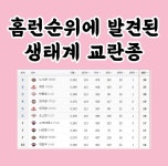 더쿠 - [KBO] 홈런 순위에 발견된 생태계 교란종