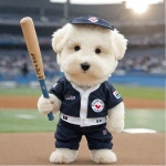 더쿠 - AI로 만든 야구하는 강아지