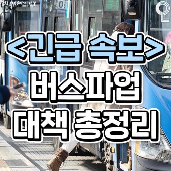 더쿠 - 버스 파업 대책 총 정리
