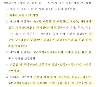 더쿠 - 채상병 특검 수사 대상 목록 8개.txt