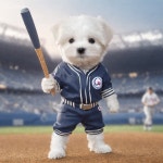 더쿠 - AI로 만든 야구하는 강아지