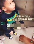 더쿠 - 이모 이 강아지 한번 만져봐도 돼요? ???: 누나라고 불러야지