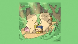 더쿠 - [망그러진 곰] 부앙이들아 7월 배경화면을 가져왔어🫧 나는 할머니댁에 가는 중이야..