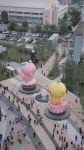 더쿠 - 대전 한화생명볼파크 앞에 설치된 대형 풍선 꿈돌이 & 꿈순이 포토존.jpg