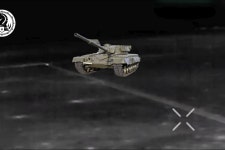 A Ukrainian M-2 Bradley destroyed a Russian tank with a long-distance kill shot