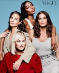 더쿠 - 보그 영국 9월호 커버찍은 레전드 슈퍼모델 나오미, 린다, 크리스티, 신디