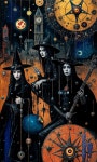 Three Witches in a Starry Mystical Landscape | Deep Dream Generator Peter Steele Fan Club | Deep Dream Generator