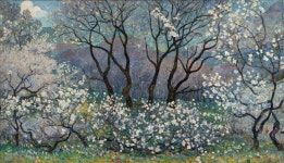 Blossoming Trees in a Serene Spring Landscape | Deep Dream Generator Spring in the Uplands | Deep Dream Generator