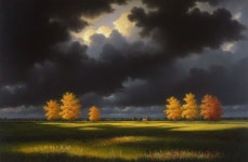 Autumn Landscape with Vibrant Colors and Dark Clouds | Deep Dream Generator Lumière de lombre | Deep Dream Generator