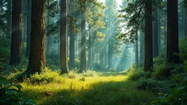 Serene forest scene with golden light and wildflowers | Deep Dream Generator Golden Sunlight in a Tranquil Forest | Deep Dream... 