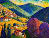 Distant Village | Deep Dream Generator Distant Village