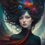 Transform: Cosmic hairdo | Deep Dream Generator