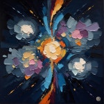 Abstract Painting with Colorful Cosmic Explosion | Deep Dream Generator Vibrant Swirls of Energy in Abstract Art | Deep Dream... 