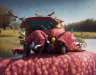 Caribou | Deep Dream Generator