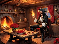 Pirates Cabin with Warm Ambiance and Decor Elements | Deep Dream Generator Romantic Evening in a Pirates Cabin | Deep Dream... 