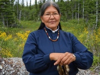 Woman in Nature with Feathers and Yellow Wildflowers | Deep Dream Generator Gookomis Your Grandmother  - Anishinaabeg - Created... 