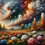 Flowers and Clouds | Deep Dream Generator To the land of make believe. Where everything is fun Forever | Deep Dream Generator