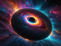 Vibrant Cosmic Scene with Black Hole and Gases | Deep Dream Generator  Black Hole Acceleration Disc | Deep Dream Generator