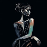 Stylized Elegant Woman in Graceful Pose and Soft Colors | Deep Dream Generator iI G N O R E | Deep Dream Generator