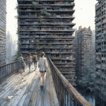 Futuristic Urban Setting with Abandoned Bridge and Nature | Deep Dream Generator Housing for Everyone? | Deep Dream Generator