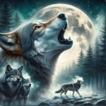 Wolves Howling at Full Moon in a Nighttime Forest | Deep Dream Generator Moonlit Wolf Pack Dominance | Deep Dream Generator