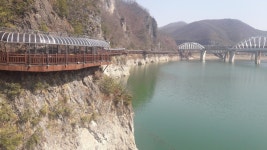 [단양강 잔도] 단양강잔도 (잔도길, 느림보강물길) | 세상의 모든 여행, 위시빈