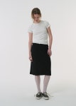 [엘엘엘디자인스튜디오]POINTELLE SMOCKED JERSEY SKIRT_BLACK [W CONCEPT]