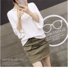 도매꾹 :: 대한민국1위 돈버는 쇼핑 - 도매꾹 [도매꾹] [마이펄]H3430여성의류프릴소매라운드넥티셔츠대박